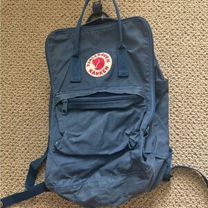 Used Fjallraven Kanken backpack with 15” laptop compartment.